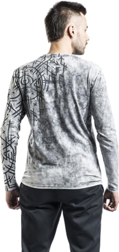 black-premium-by-emp-herren-langarmshirt-grau-runen-gr-m image 8