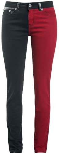 black-premium-by-emp-damen-stoffhose-schwarz-rot-31w-34l-slim image 8