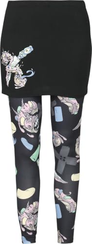 red-by-emp-hosen-leggings-damen-schwarz-donut-print image 7
