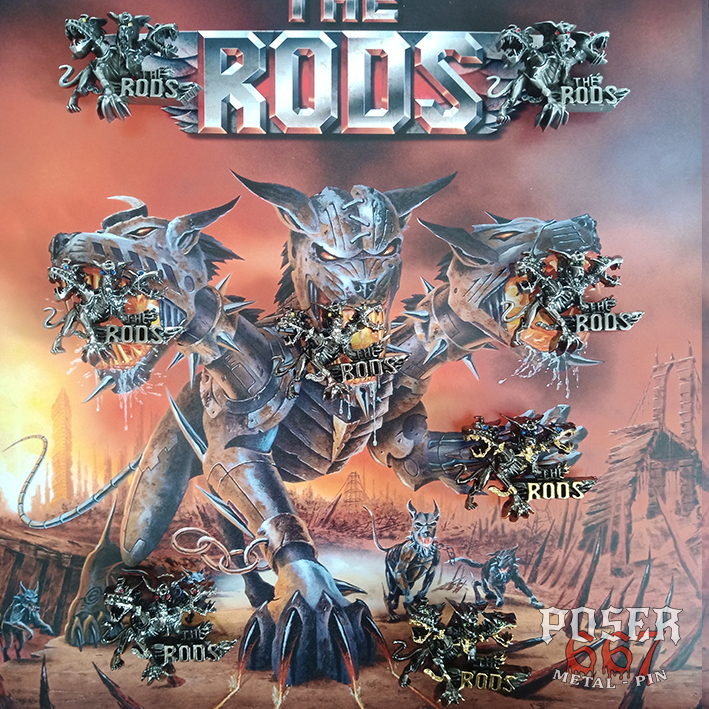 the-rods-brotherhood-of-metal-3d-pin-antik-silber-rote-augen image 4