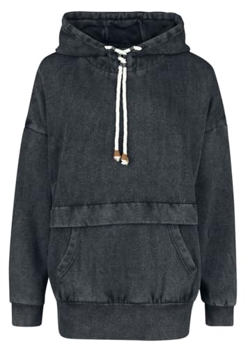 red-by-emp-dunkelgrauer-kapuzenpullover-fleece-damen-hoodie image 7