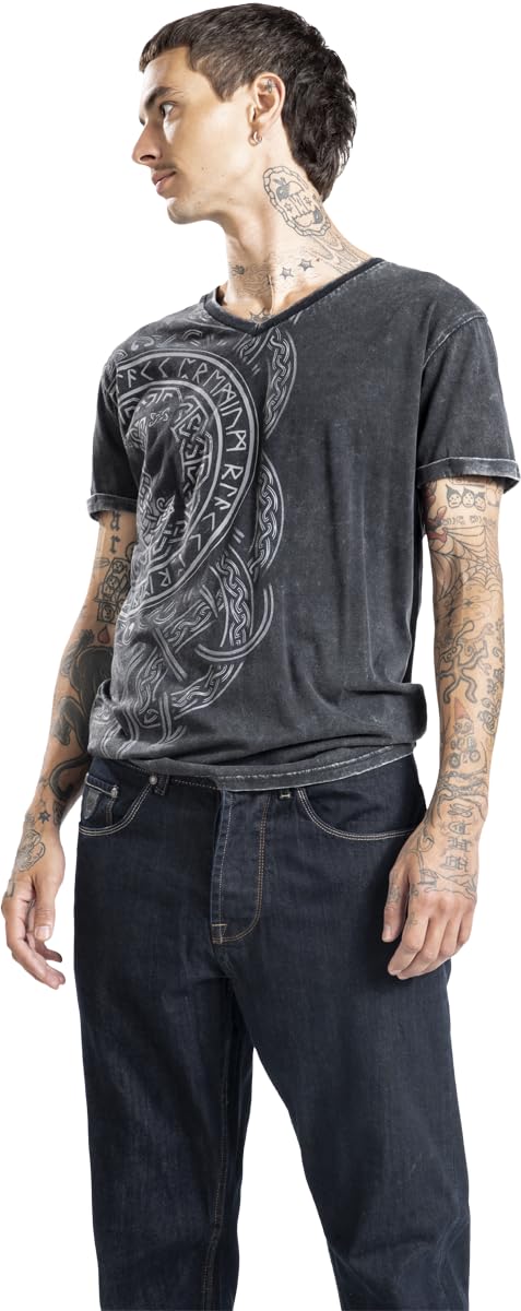 black-premium-by-emp-t-shirt-runen-schwarz-gr-e-l-backprint image 2