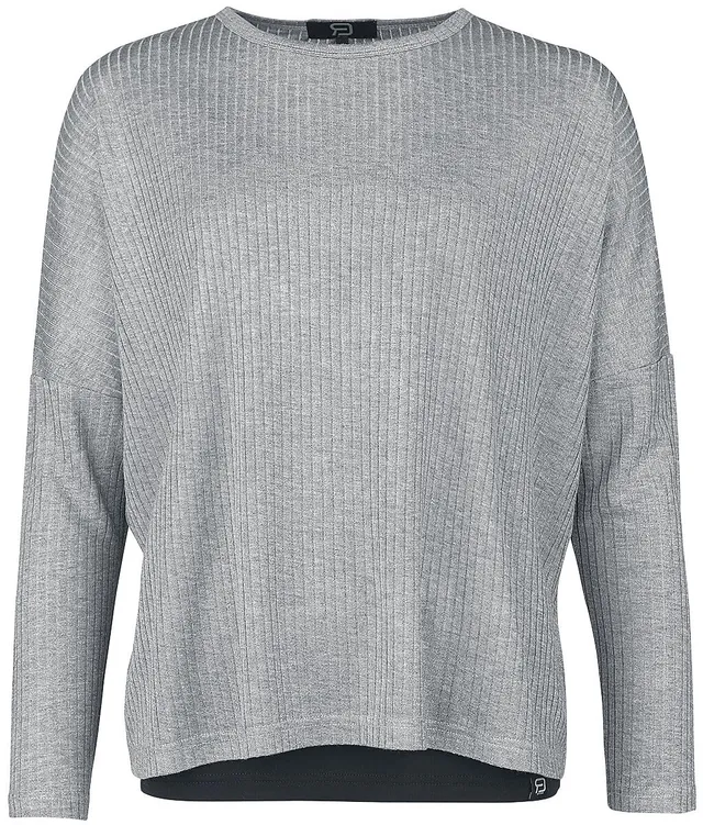red-by-emp-longsleeves-damen-langarmshirt-grau-rippstoff image 1