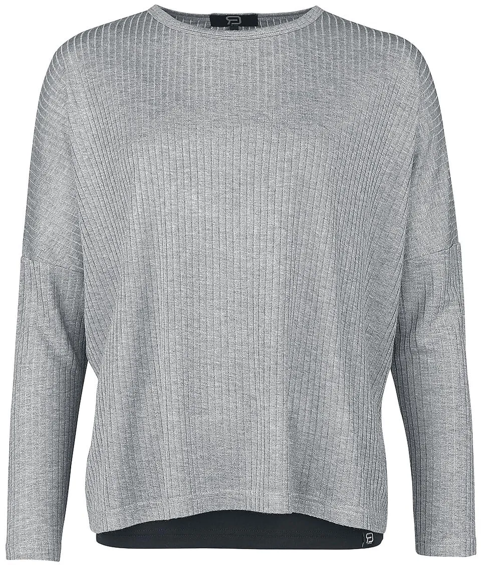red-by-emp-longsleeves-damen-langarmshirt-grau-rippstoff image 1