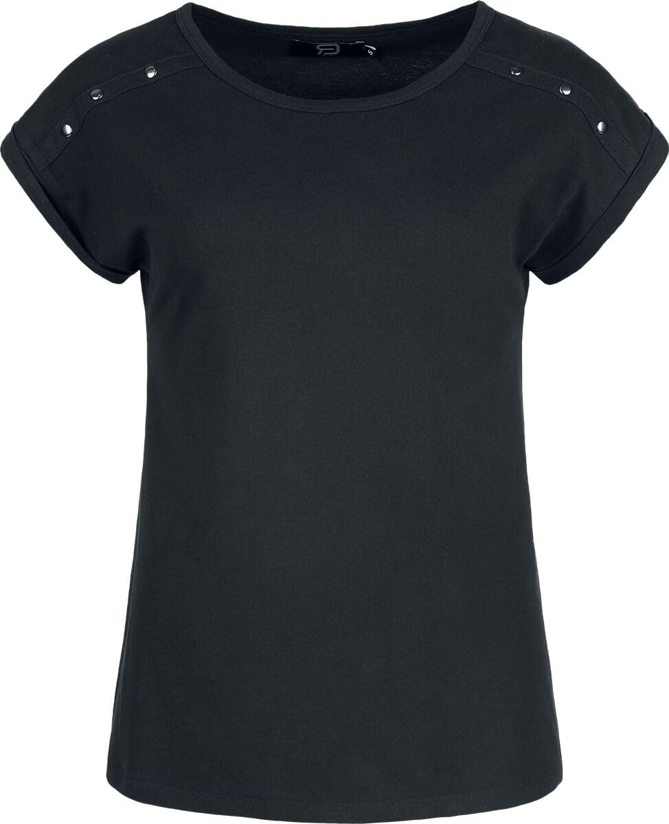 red-by-emp-t-shirt-schwarz-nieten-schulter-festival image 1