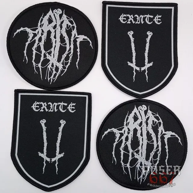 ernte-wappen-patch-aufn-her-gewebt-10-cm-black-metal image 1