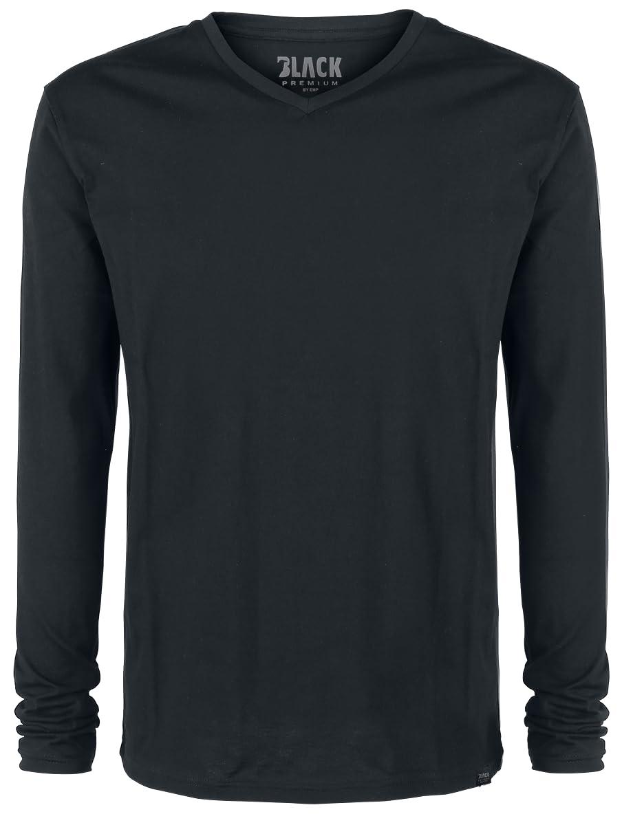 black-premium-by-emp-basic-longsleeves-herren-schwarz-m image 3
