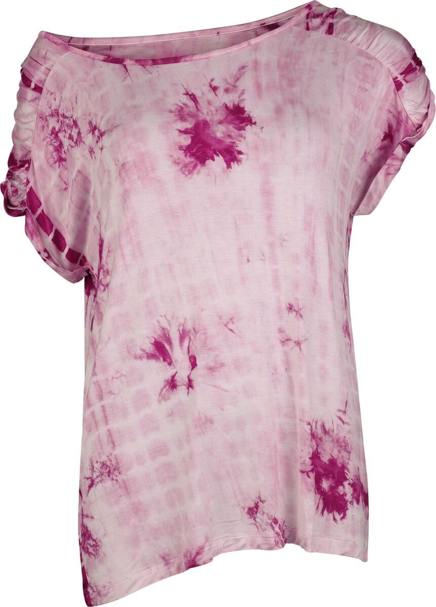 red-by-emp-wei-pinkes-batik-t-shirt-damen image 1