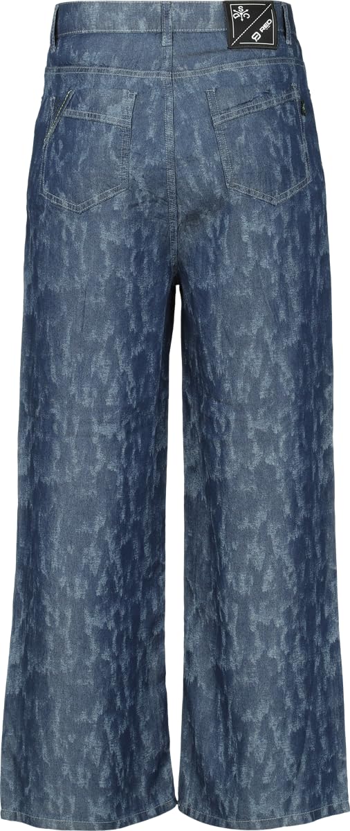 red-by-emp-wide-leg-stoffhose-damen-blau-denim-optik-30w-32l image 3
