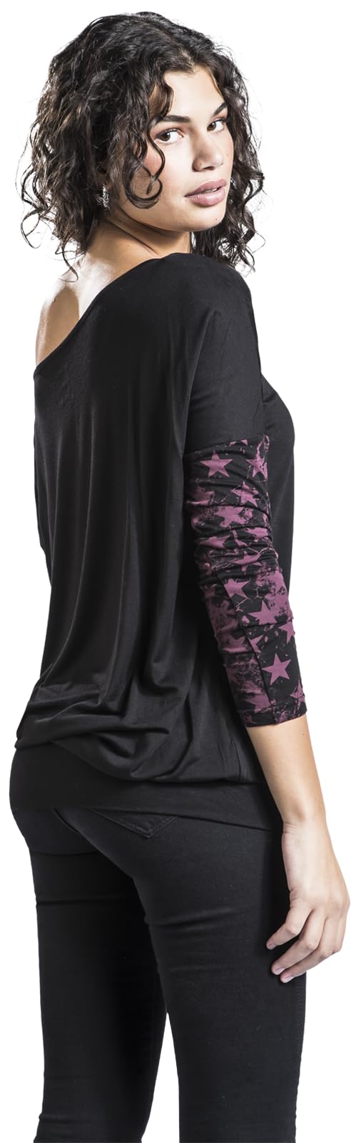 red-by-emp-schwarzes-langarmshirt-mit-u-boot-ausschnitt image 5