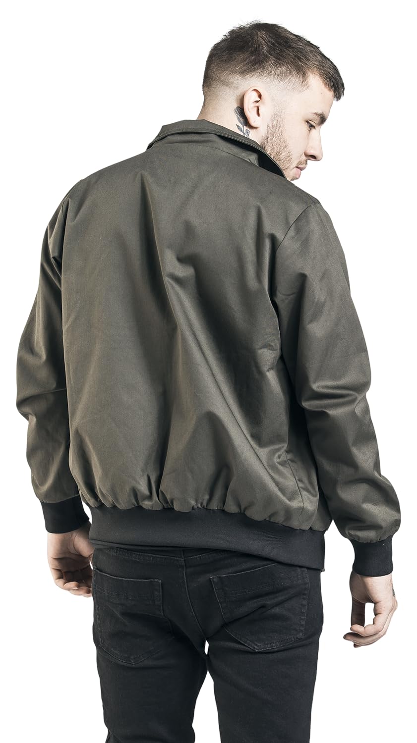 red-by-emp-bergangsjacke-jacke-xl-khaki-stehkragen image 5