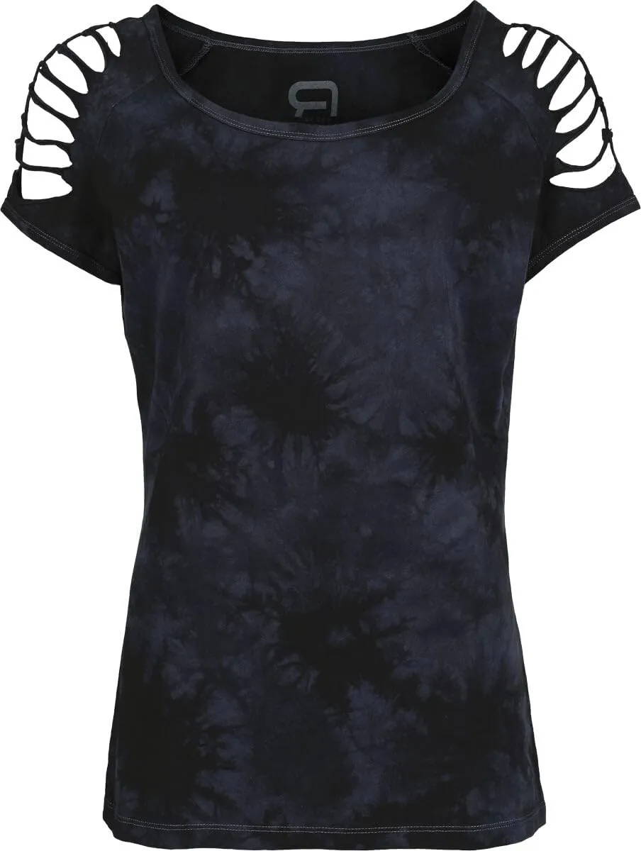 red-by-emp-t-shirt-blau-batik-cut-outs-gr-e-l image 1