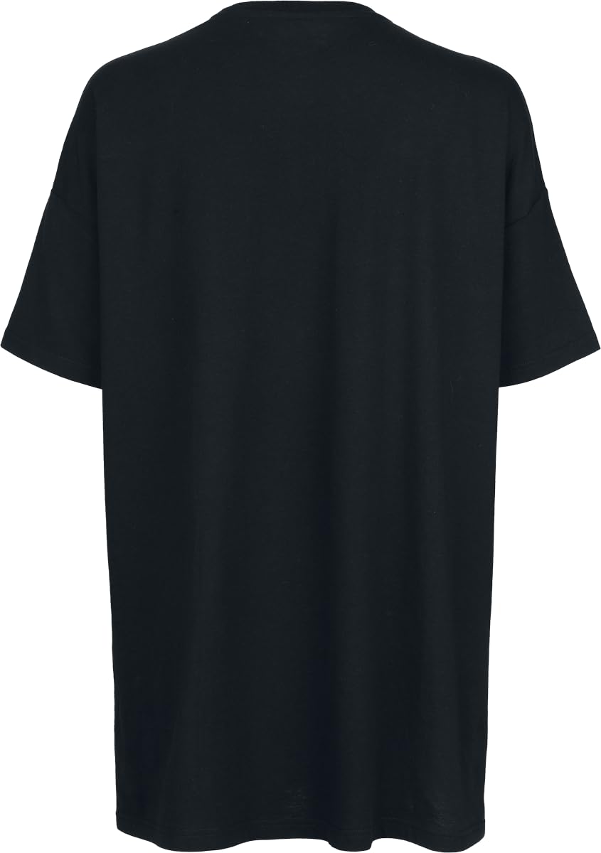 black-premium-by-emp-t-shirt-damen-oversized-mesh-schwarz image 3