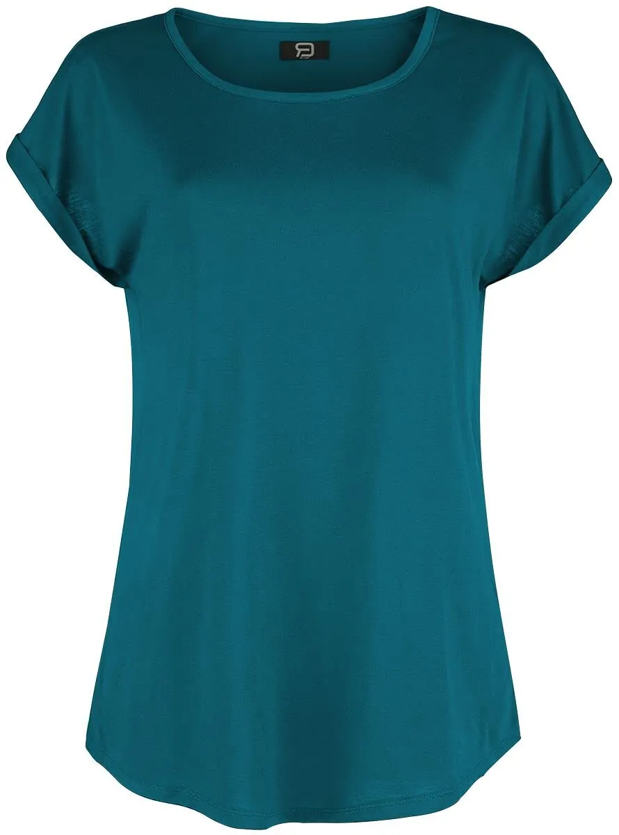 red-by-emp-t-shirt-petrol-m-weich-flie-end-damen image 1
