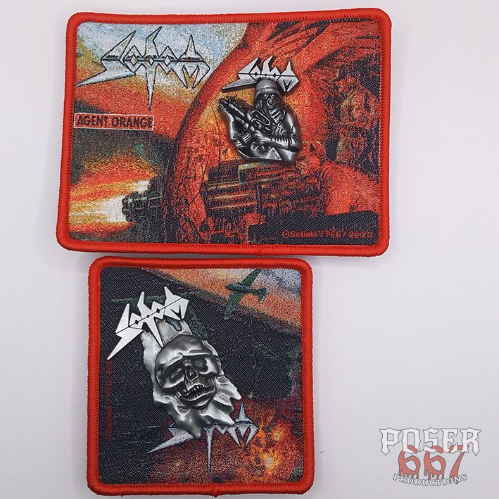 sodom-agent-orange-3d-pin-anstecker-antik-silber-5-cm image 4