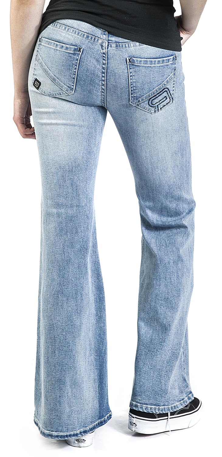red-by-emp-hosen-hellblaue-bootcut-jeans-mit-schlag-30w-32l image 6
