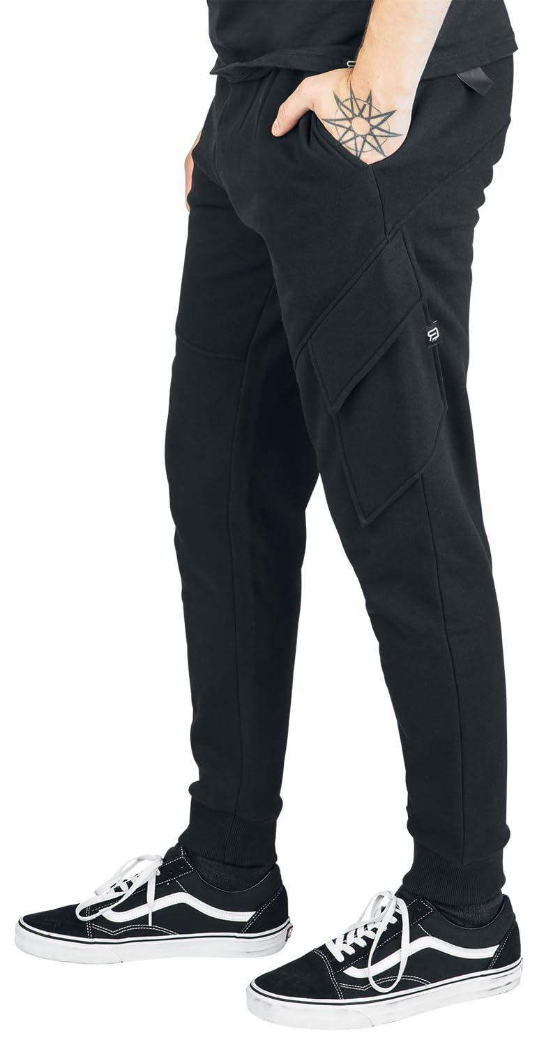 red-by-emp-herren-jogginghose-schwarz-basic-mit-taschen image 4