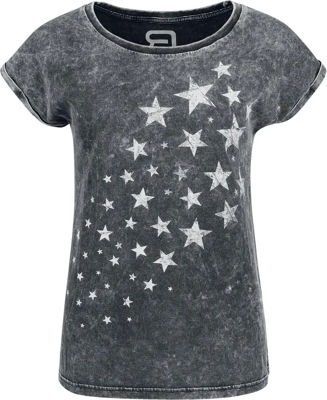 red-by-emp-graues-t-shirt-sternenprint-gr-e-m image 1