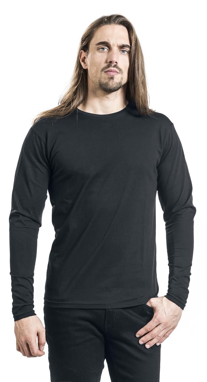 black-premium-by-emp-basic-longsleeves-herren-schwarz-m image 2