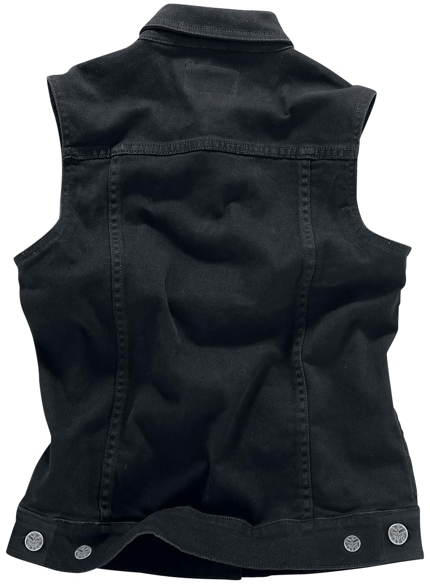 black-premium-by-emp-jeansweste-schwarz-rmellos-damen image 7