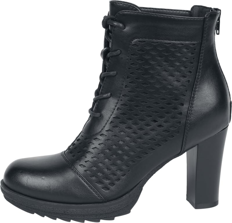 black-premium-by-emp-damen-high-heels-schwarz-rauten-gr-39 image 3
