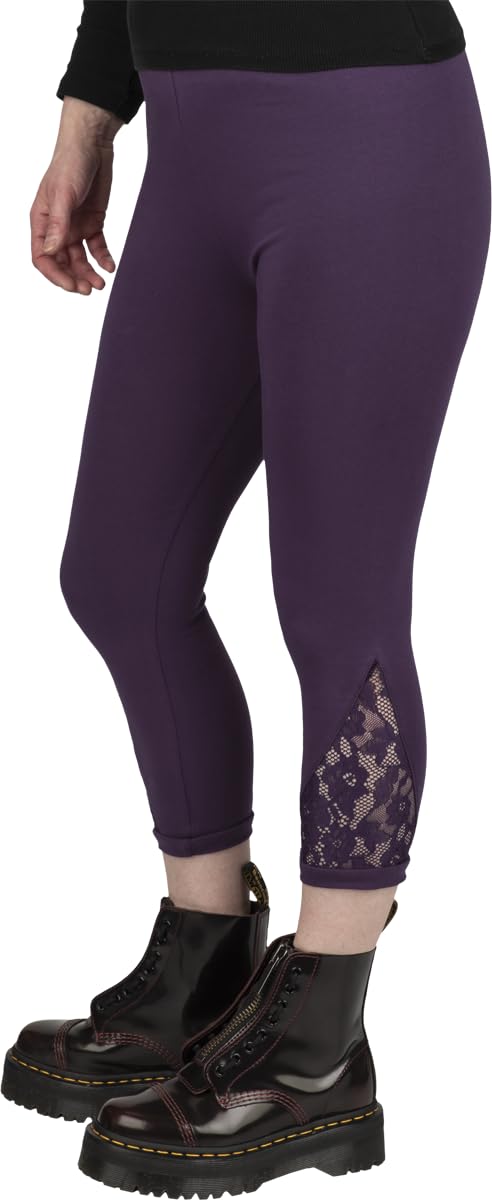 red-by-emp-leggings-mit-spitze-leggings-lila-damen-gr-m image 3