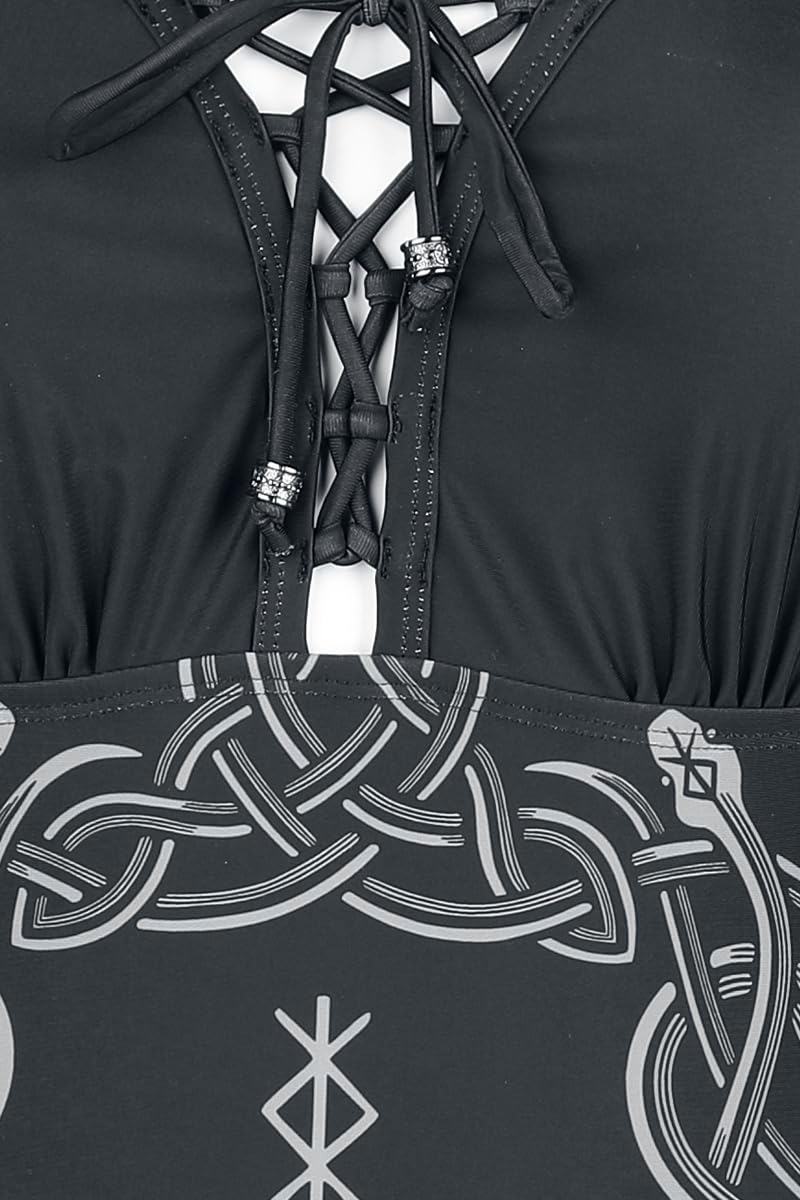 black-premium-by-emp-celtic-snake-badeanzug-schwarz-schn-rung-s image 3