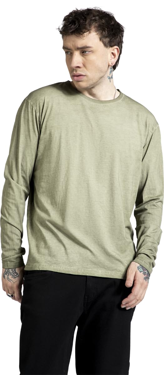 red-by-emp-herren-langarmshirt-oliv-normaler-schnitt image 2