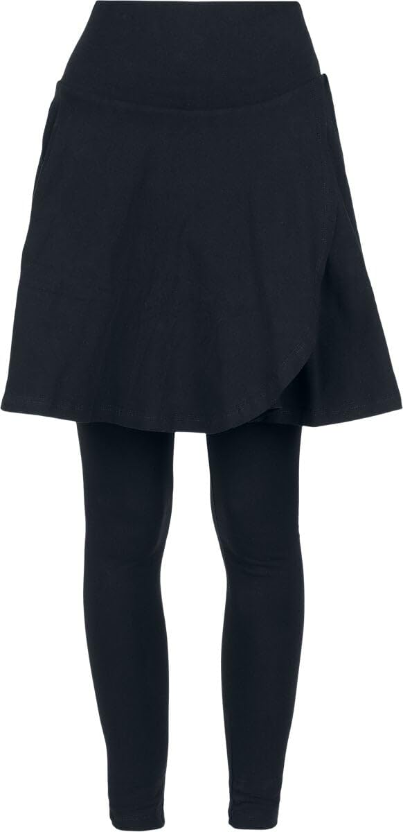 red-by-emp-schwarze-basic-leggings-mit-rock-damen-schwarz image 1