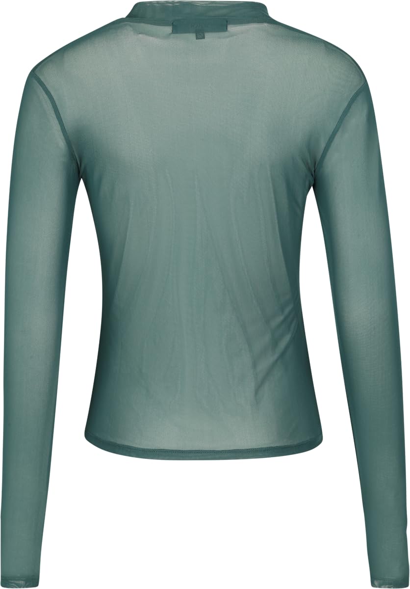 black-premium-by-emp-damen-mesh-langarmshirt-gr-n-gr-e-m image 3