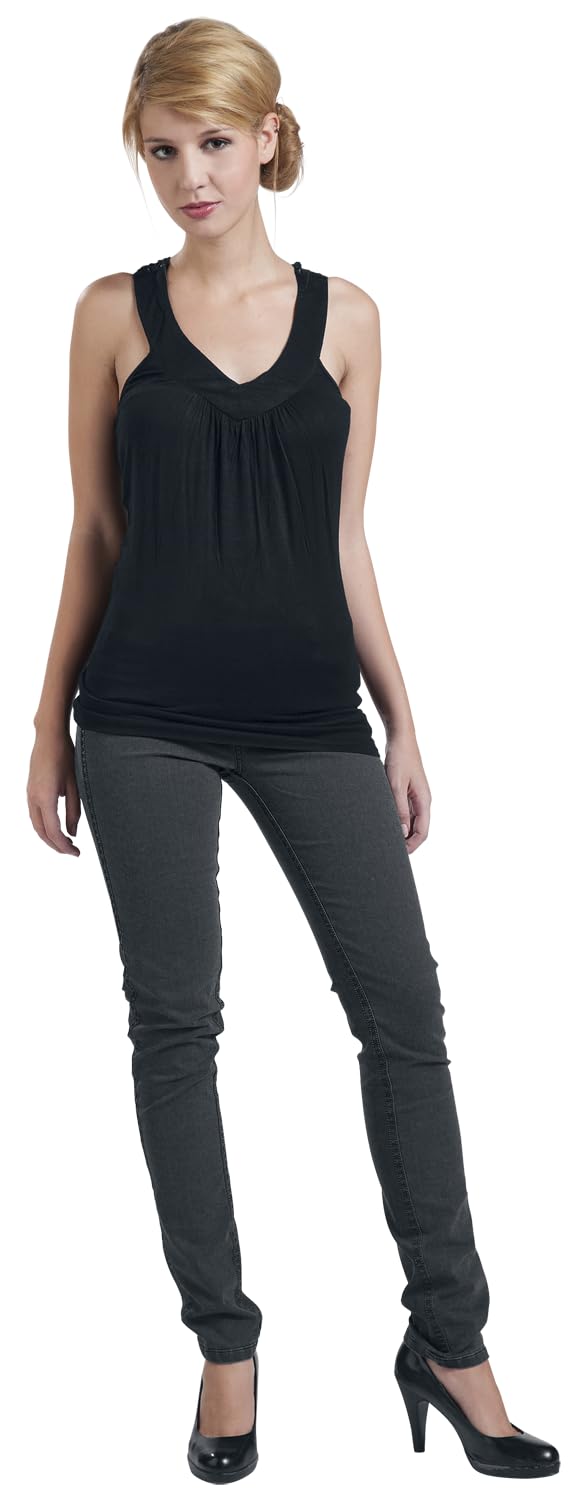 red-by-emp-top-damen-schwarz-mit-h-kel-spitze-und-v-ausschnitt image 3