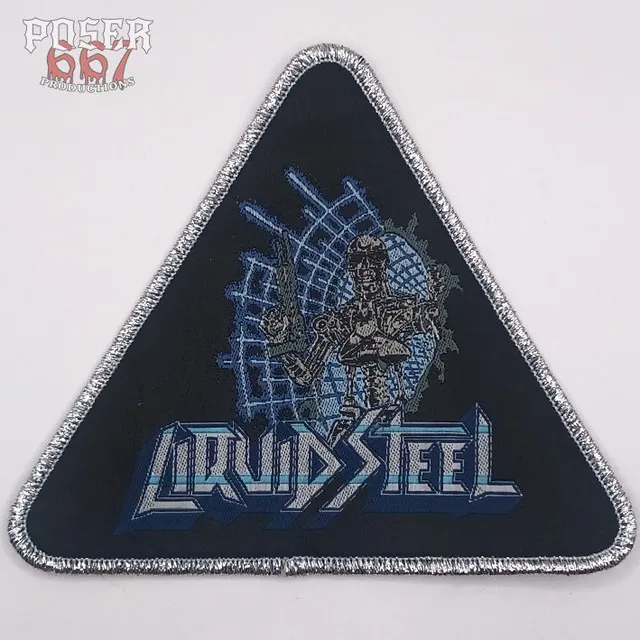 poser667-liquid-steel-terminator-patch-silberner-rand-9-5-cm image 1
