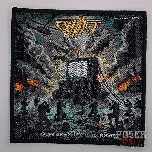 extinct-warship-obey-subjugate-patch-aufn-her-schwarz-9-5cm image 1