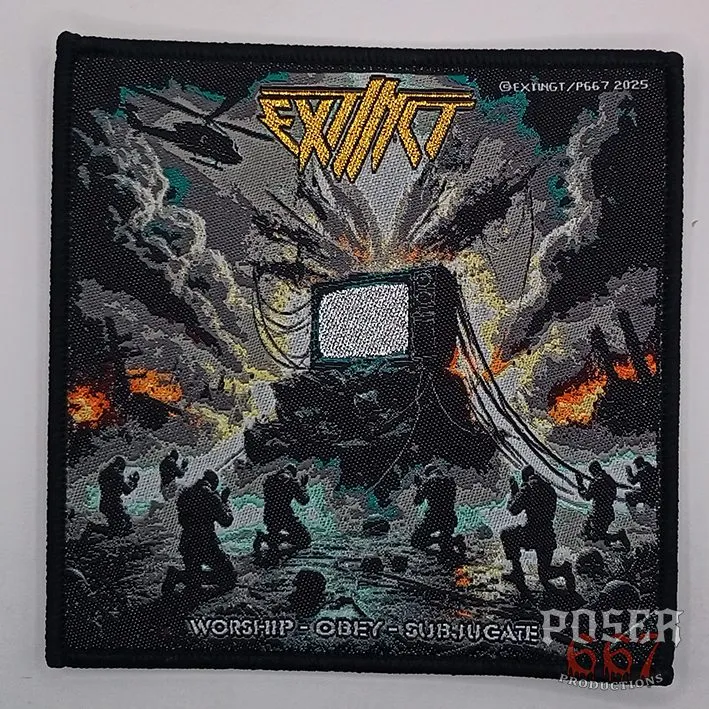 extinct-warship-obey-subjugate-patch-aufn-her-schwarz-9-5cm image 1