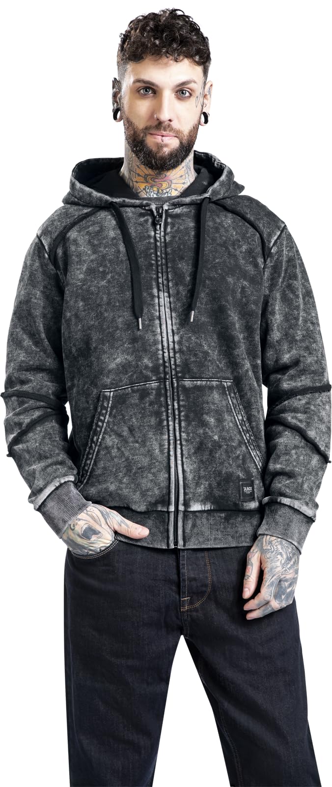 black-premium-by-emp-herren-kapuzenjacke-schwarz-used-l image 2