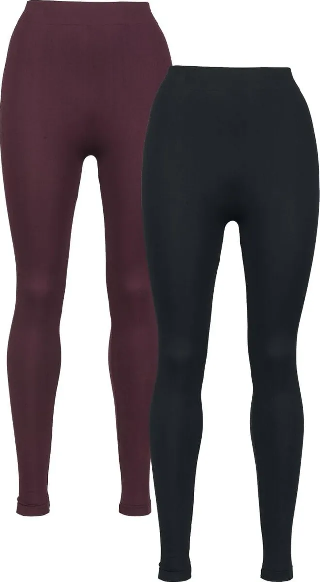 red-by-emp-damen-leggings-schwarz-lila-2er-set-gr-e-m image 1