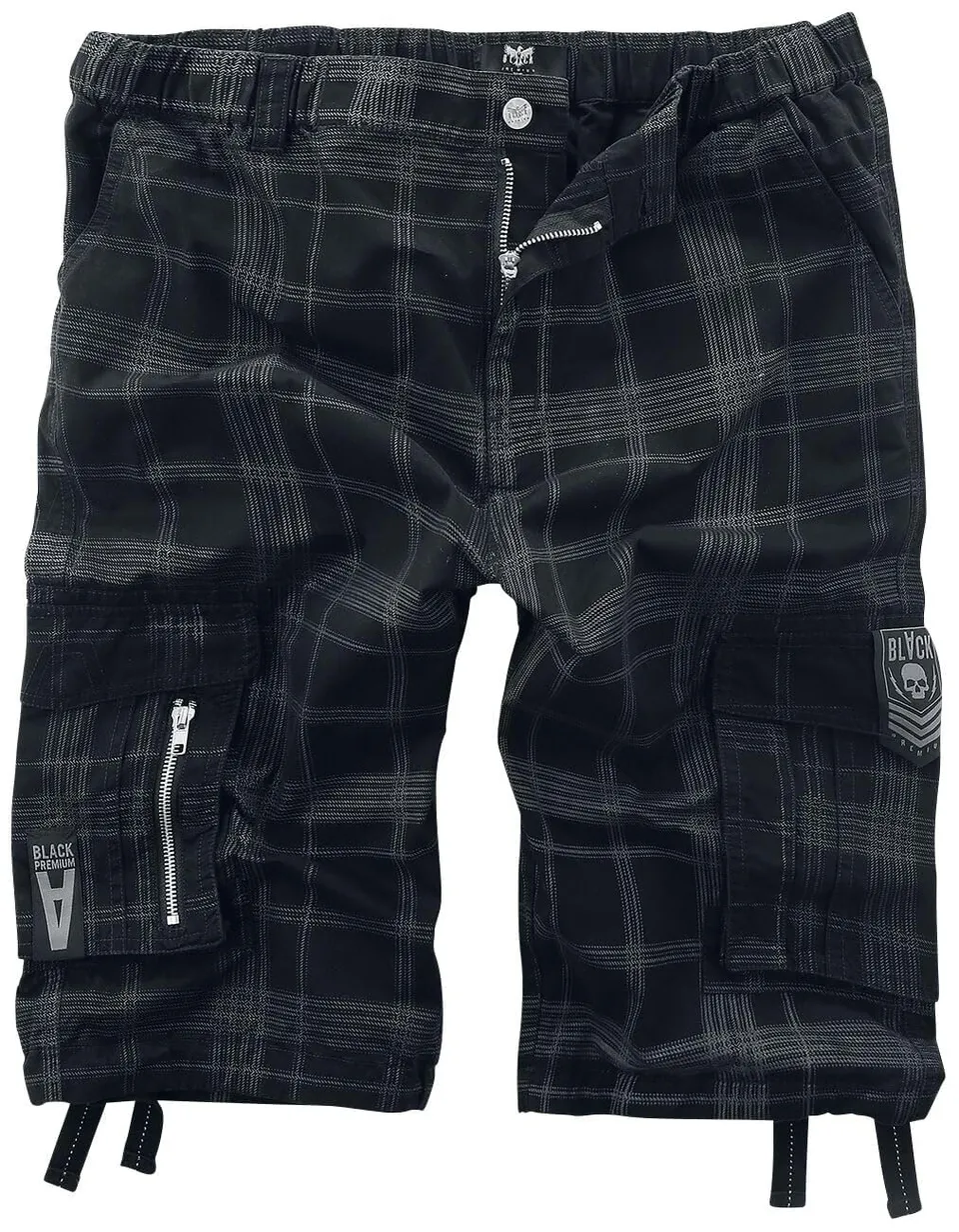 black-premium-by-emp-shorts-schwarz-herren-l-karo-muster image 1