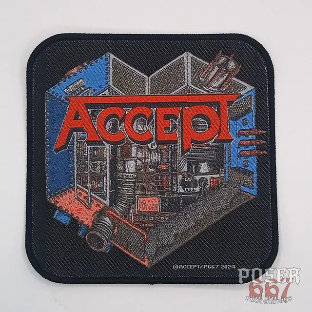 poser667-productions-accept-metal-heart-patch-schwarz-9-5cm image 1