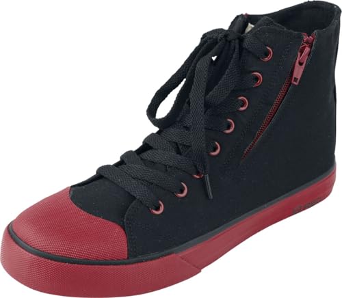 red-by-emp-basic-sneaker-high-schwarz-rot-unisex image 8