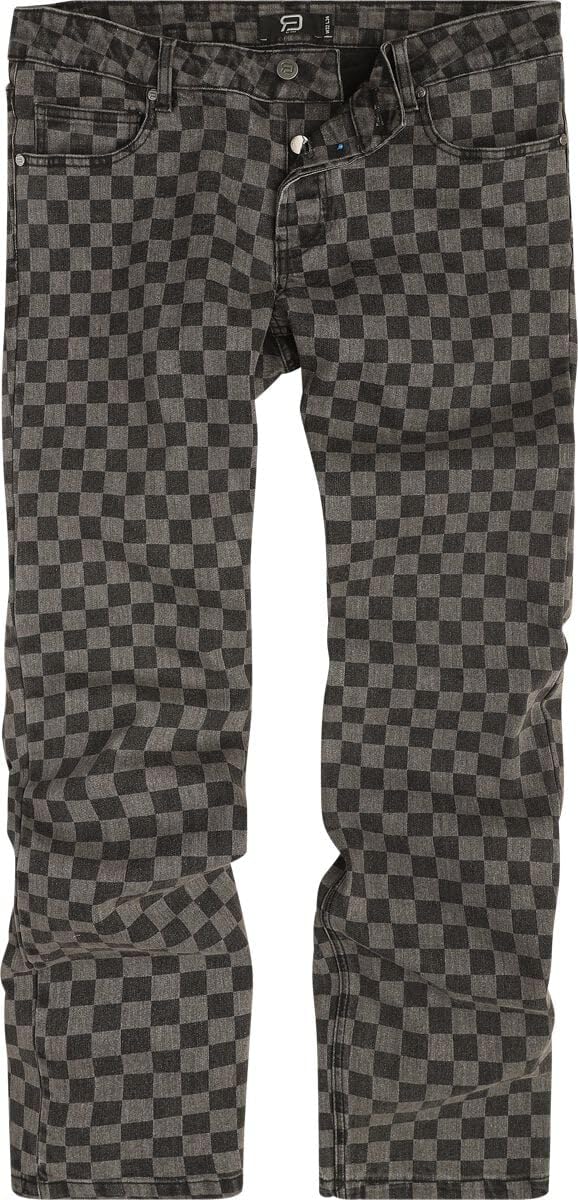 red-by-emp-karierte-jeans-herren-grau-hose image 1
