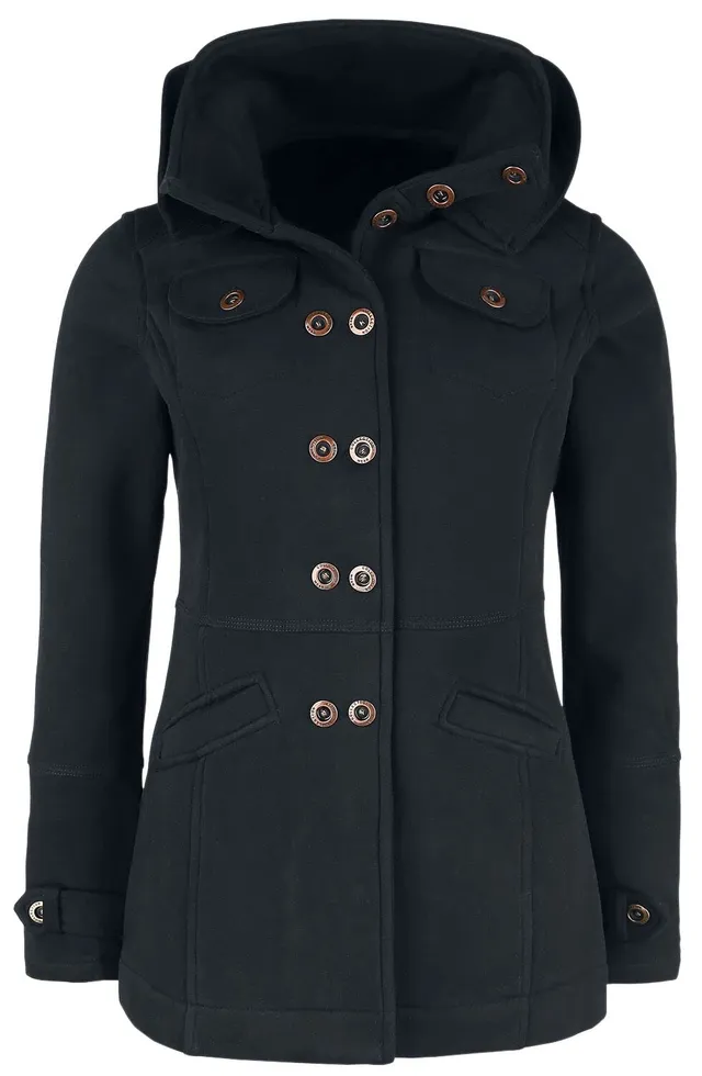 red-by-emp-schwarze-bergangsjacke-jacke-s-sweatstoff image 1