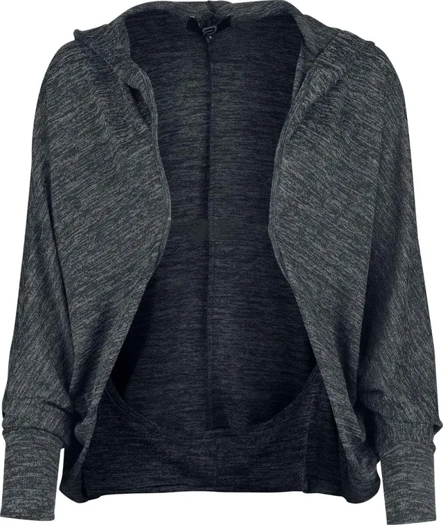 red-by-emp-grau-melierter-cardigan-mit-kapuze-damen image 1