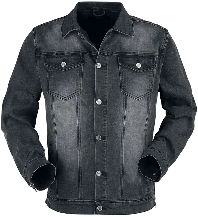 black-premium-by-emp-jacke-brusttaschen-knopfleiste-grau image 1