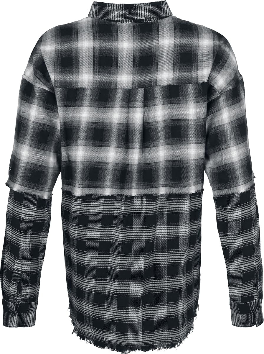 black-premium-by-emp-pagan-roots-flanellhemd-damen-schwarz-gr-m image 3