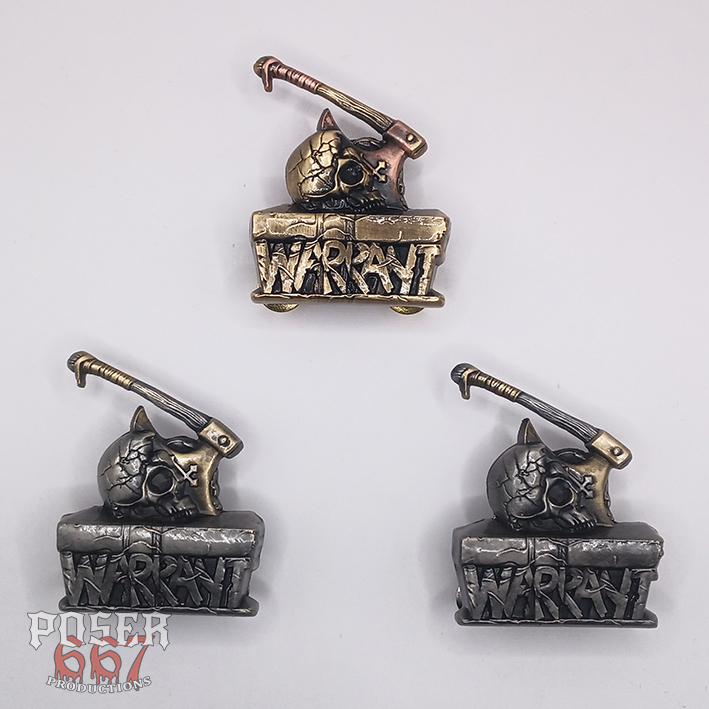 warrant-falling-down-3d-pin-metall-5-cm-antik-bronze-kupfer image 2