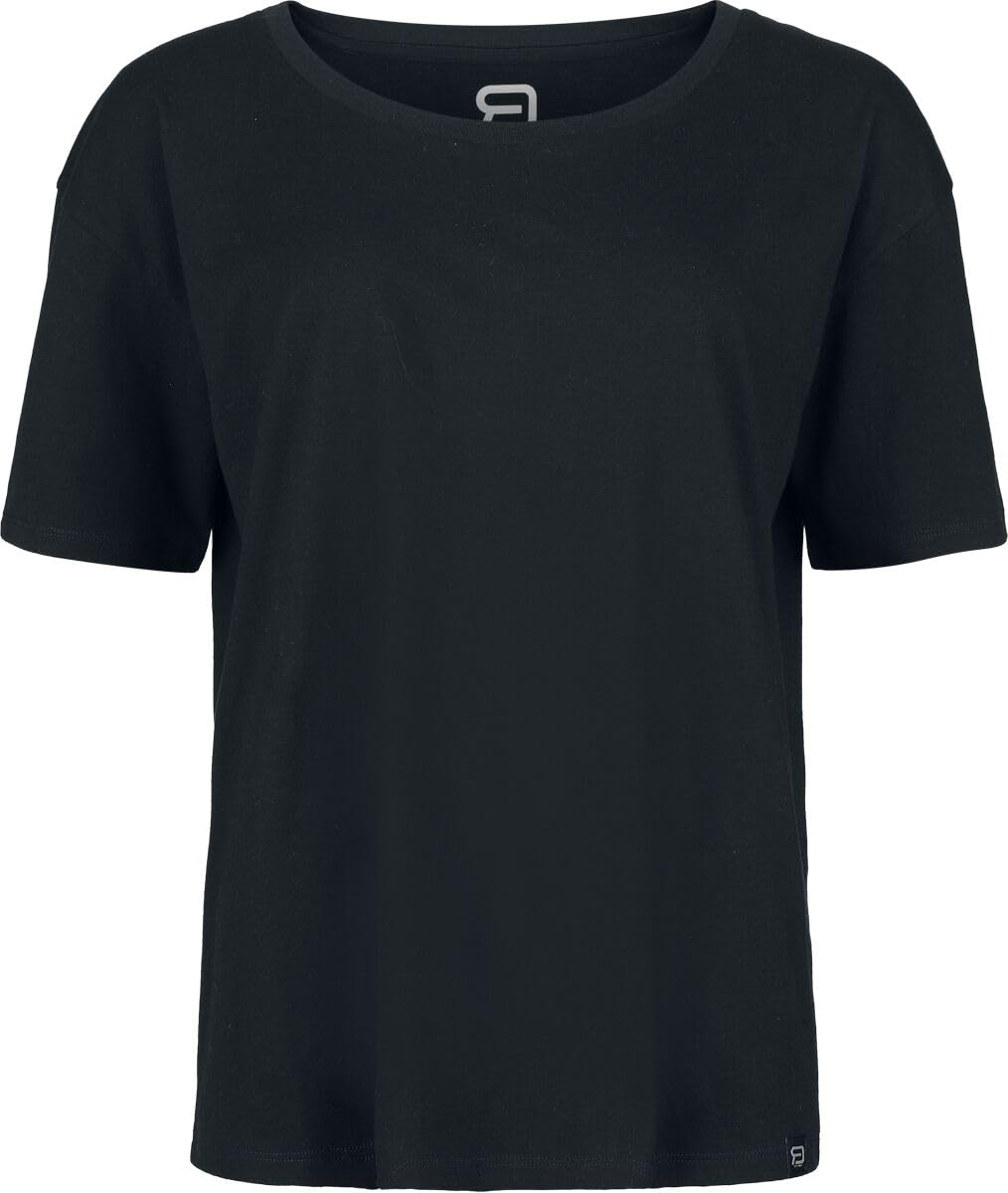 red-by-emp-damen-t-shirt-schwarz-basic-oversized image 1