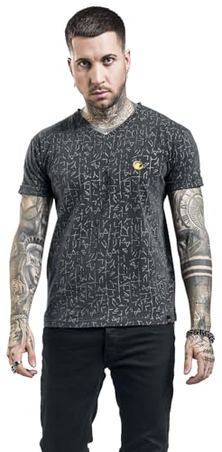 black-premium-by-emp-t-shirts-graues-rabenprint-t-shirt image 8
