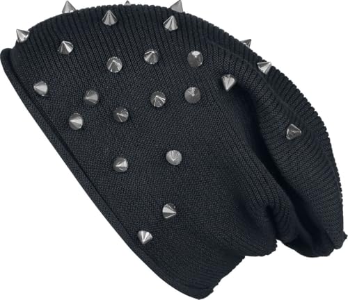 black-premium-by-emp-beanie-schwarz-mit-nieten-unisex image 5