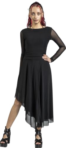 black-premium-essential-draped-dress-kleid-schwarz-m-mittellang image 7