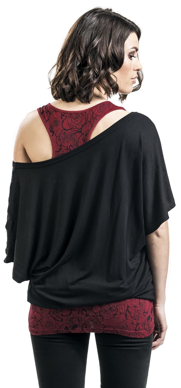 black-premium-by-emp-t-shirt-double-layer-schwarz-rot-xxl image 8